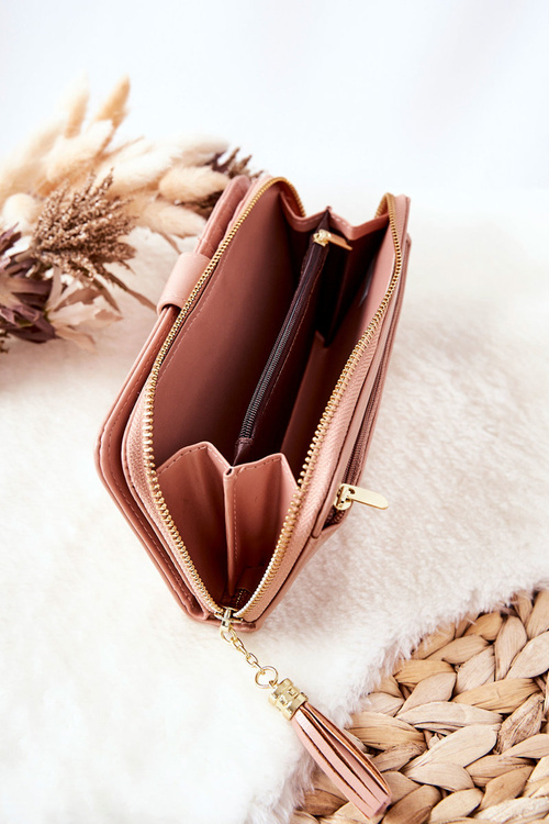 Large Women's Wallet With Extra Wallets Nude