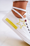 Trampki Damskie Niskie Białe BIG STAR JJ274384