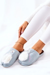 Padded Slippers Swan Blue Reya