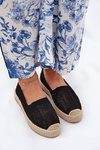 Espadryle Damskie Na Platformie Czarne Vinceza 17392