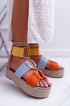 Women's Multicolored Platform Sandals Espadrilles Manado