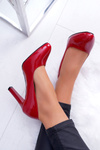 Women's Lacquered pumps Sergio Leone Red Campbell