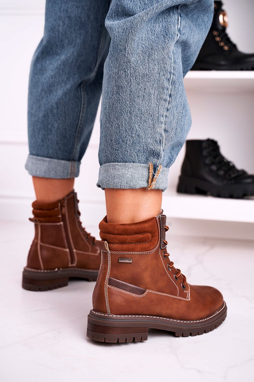 Women's Insulated Workers Boots Camel Timber