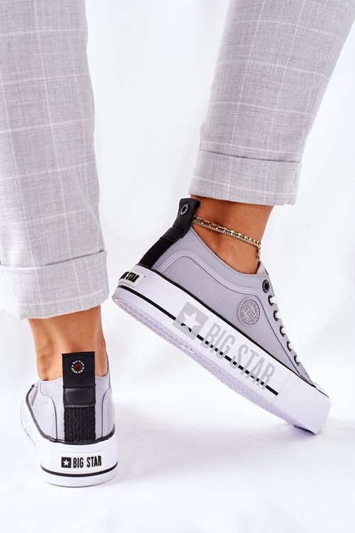 Tenisówki Trampki Platforma BIG STAR Szare II274023