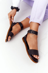 Leather Sandals Big Star HH274720 Black