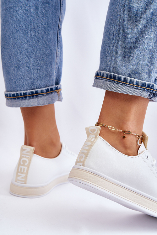 Women's Sneakers Classic White-Beige Ville