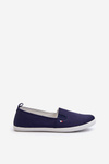 Women's Navy Slip-On Canvas Sneakers Adrancia