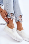 Tenisówki Damskie Slip-On Białe Big Star LL274389 