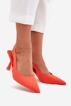 Women's Stiletto Sandals Orange Lunira