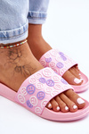 Women's Slippers With Emoticons Pink Cosette