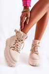 Fashionable Women's Ankle Boots Light Beige La Blanca