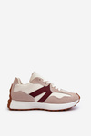 Women's Beige-Burgundy Sports Shoes Chloette