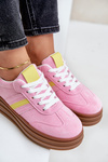 Womens Sneakers On Platform Pink Dravinnia