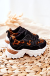 Children's Sport Shoes Sneakers Brown and Black Nila