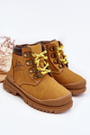 Children's Lined Boots Trappers Camel Walter