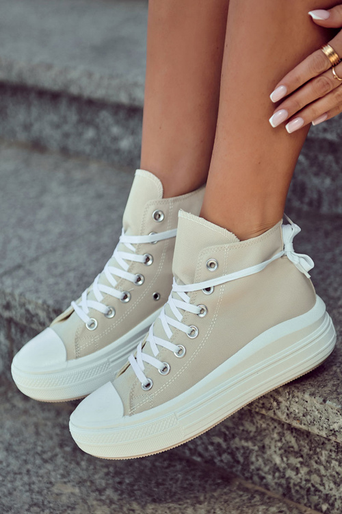 Women's High-top Sneakers Beige Carlyn
