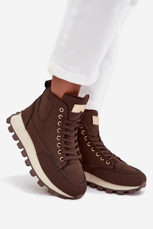 Insulated Women's Traper on Platform Brown Marivira