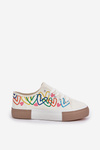 Women Sneakers Hearts White Fonirea