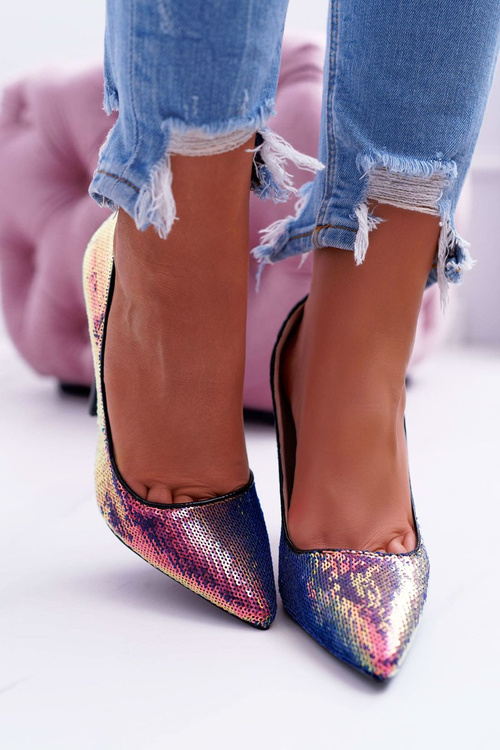 Women's Iridescent Stilettos with Sequins CrazyStuff