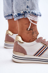 Leather Sports Shoes S.Barski AL21575 White-Pink