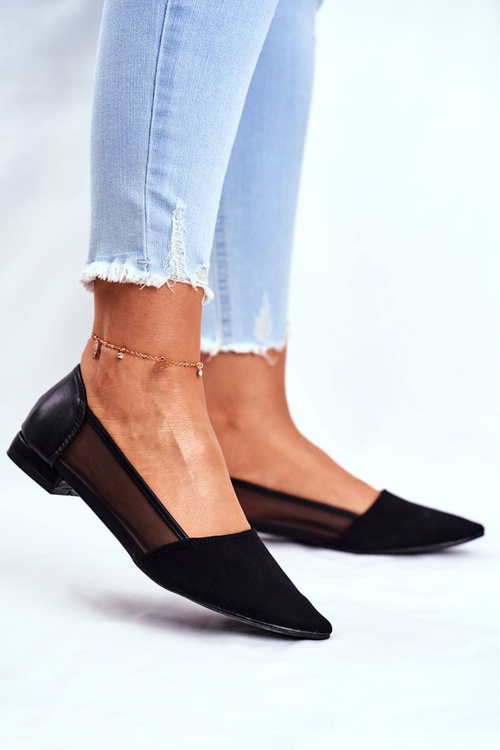 Women's Classic Ballerinas Black Fibe