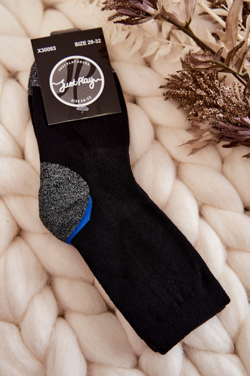 Skarpety Młodzieżowe Wysokie Bawełna Czarne