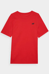 Men's Plain T-Shirt With Logo 4F Orange 4FWMM00TTSHM1843-70S