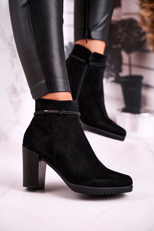 Women’s Ankle Boots Sergio Leone Suede Black BT306