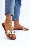 Women's Classic Flat Sandals Gold Namrita