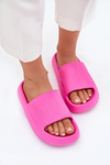 Women's Platform Slippers With Cutout Fuchsia Ameira