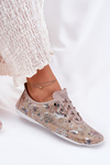 Damskie Wzorzyste Półbuty Skóra Naturalna Beżowe Artiker 56C2689