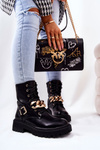 Chained Worker Boots Black Molisa