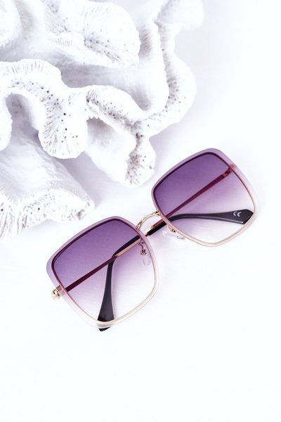 Gold Square Sunglasses Graphite Ombre