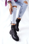 High boots Workers With Sliders Black Maisa