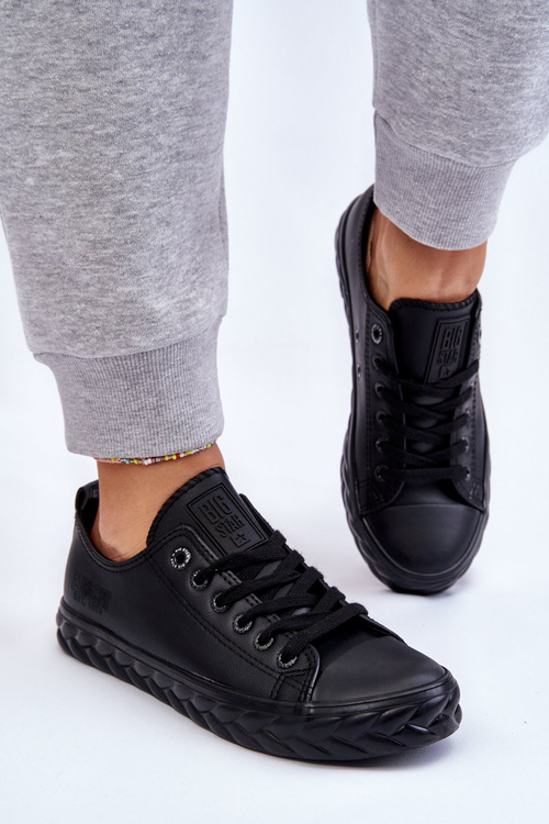 Women's Leather Sneakers Big Star LL274402 Black