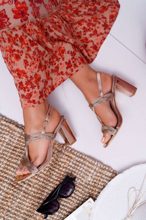 Women's Stiletto Heeled Sandals Champagne Navian