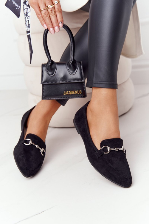 Women's Loafers Sergio Leone MK711 Suede Black