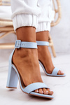 Heeled Sandals Blue Georgina