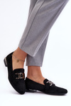 Women's Moccasins with Embellishment Black Camilena