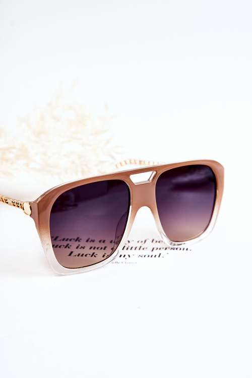 Sunglasses Women's Aviatory Ombre V120013 Beige