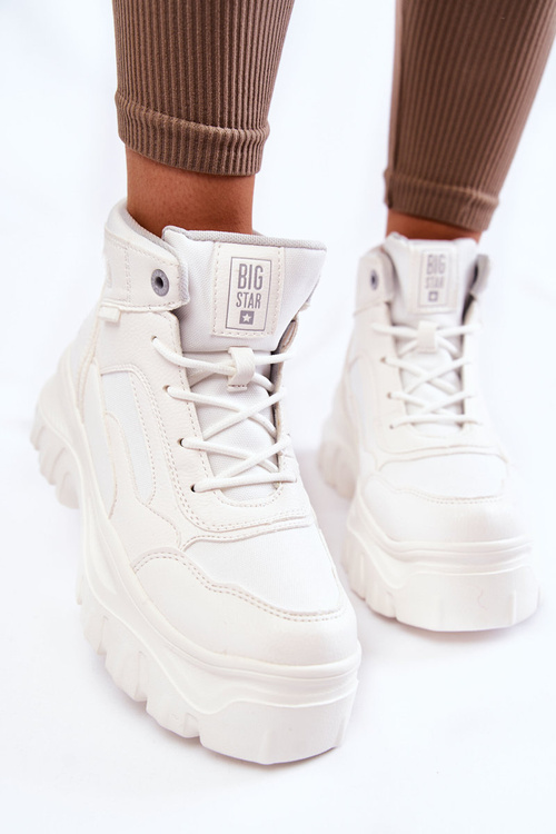 Fashionable Boots Memory Foam Big Star KK274369 White