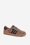 Damskie Sneakersy Zamszowe Ciemnobeżowe Vinceza 79557