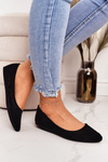 Delicate Ballerinas Pointed Suede Black Dermeno