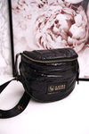 Women's Messenger Bag With Fringes LAURA BIAGGI Shiny Black