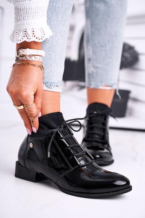 Women’s Boots Maciejka Leather Black 04744-01