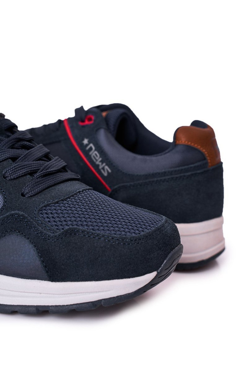Men's Sports Shoes Sneakers Navy Blue Fabian