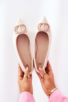 Suede Pointed Ballerinas Light Beige Neriso