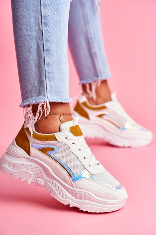 Sporty Women's Shoes Yellow White Memory