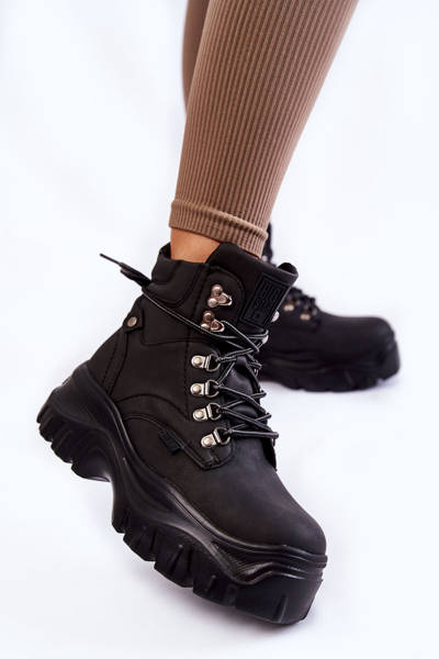 Women's Boots Memory Foam Big Star KK274368 Black