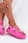 Women's Platform Sandals With Straps Fuchsia Nitepira